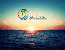 Tablet Screenshot of mananamarketing.com